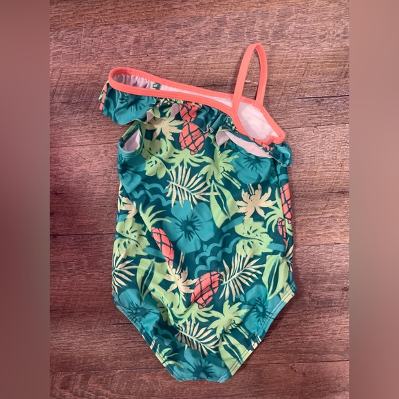 Carter's Child of Mine 3T White and Orange swimsuit - Picture 3 of 4